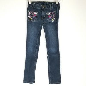 Girls Embellished Skinny Jeans